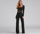 Stylish Affair – Jumpsuit mit O-Ring und weitem Bein